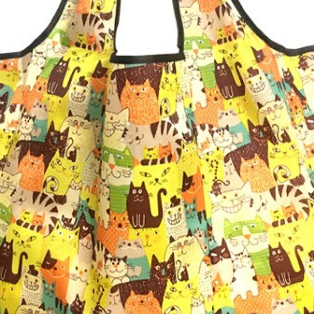 Silly Kitty Grocery Bag Set Of 2, new